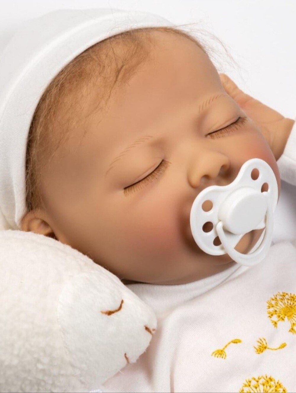 "Wishes & Dreams" Reborn Baby Doll In White & Yellow, By Paradise Gallaries